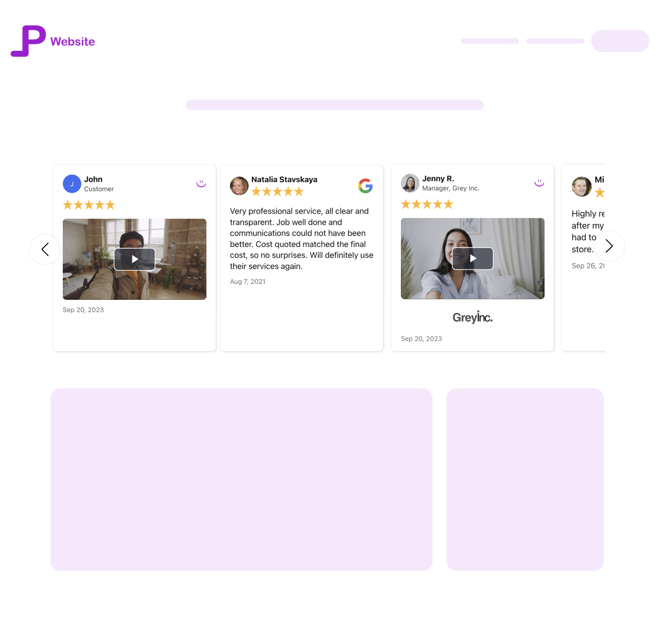 Carousel slider example